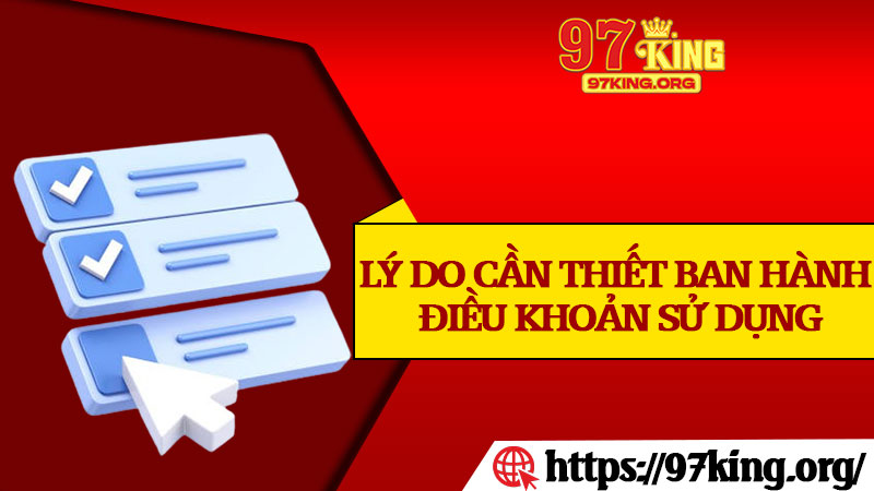 Lý Do Cần Thiết Ban Hành Điều Khoản Sử Dụng